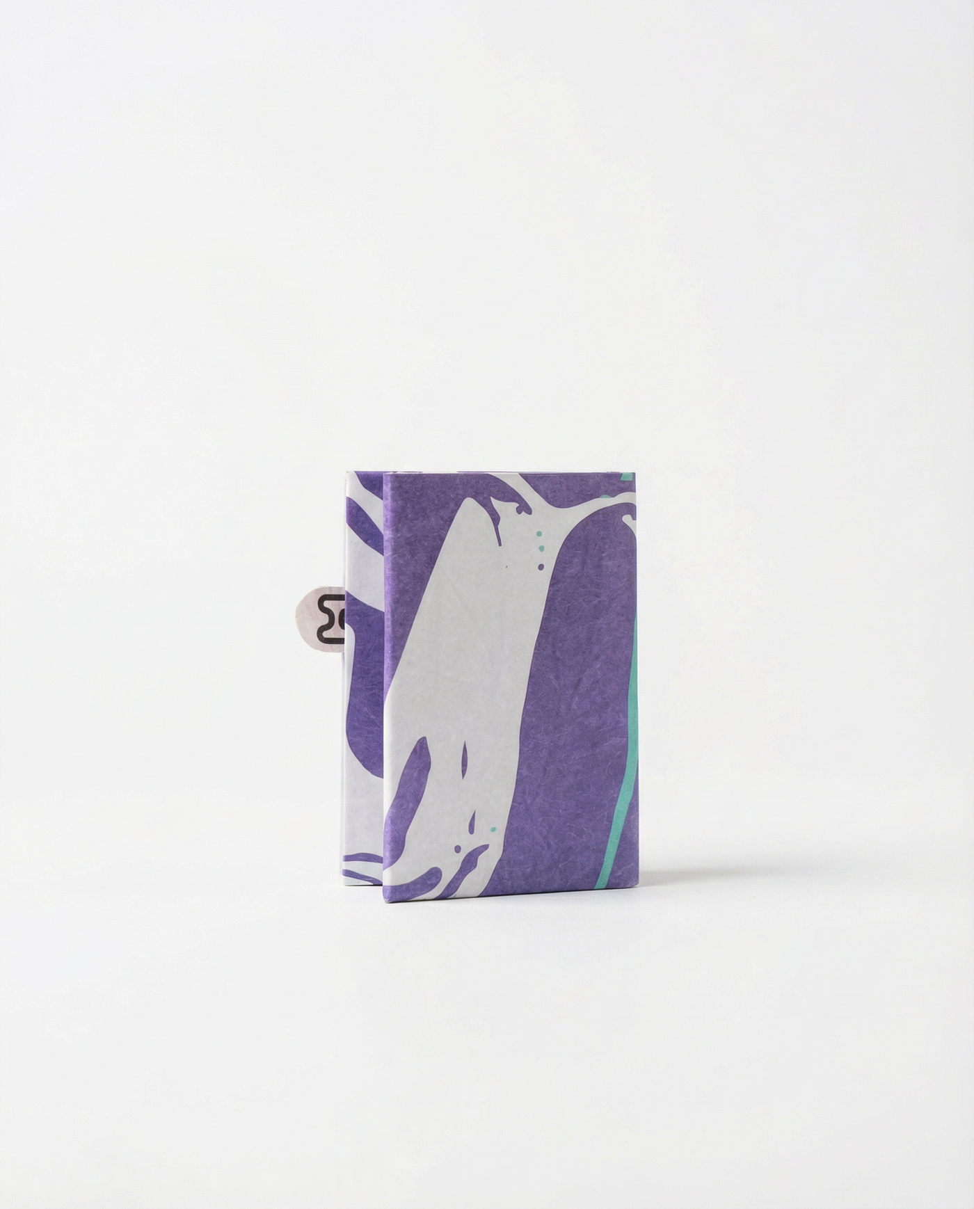 liquified cold miniwallet, back side angled view