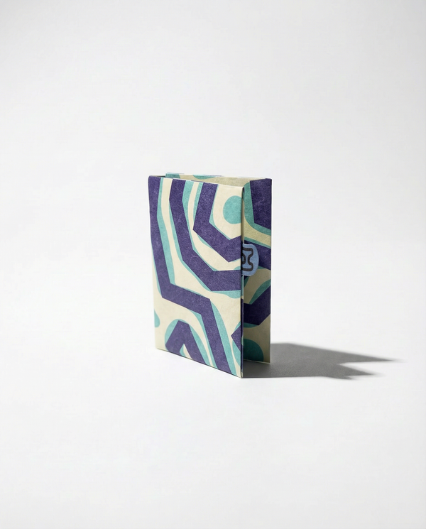 paths tyvek card wallet, front, folded