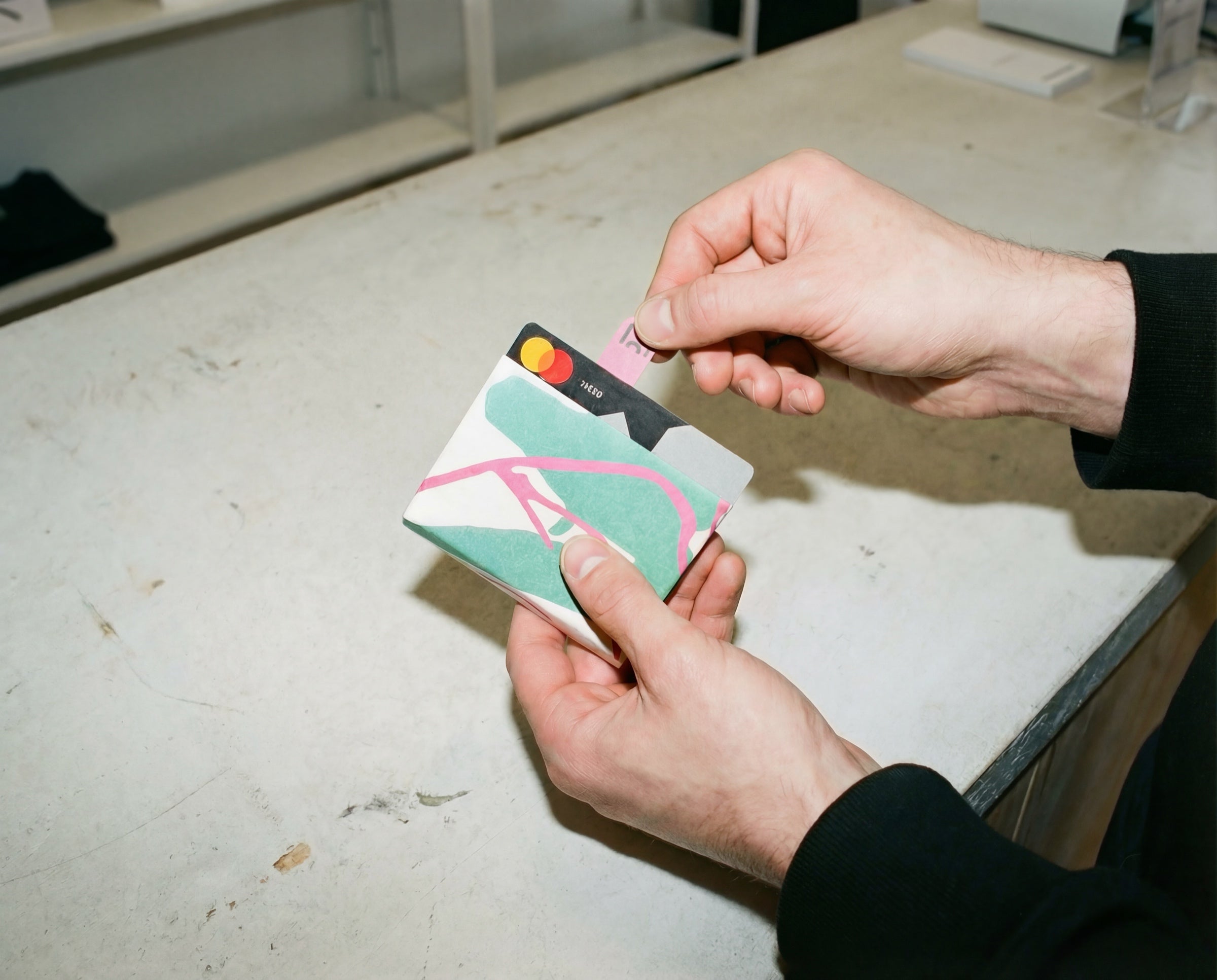 one pull,<br>card out